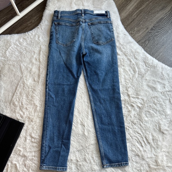 Re/Done Women's Straight Leg Jeans - Blue - Picture 4 of 4